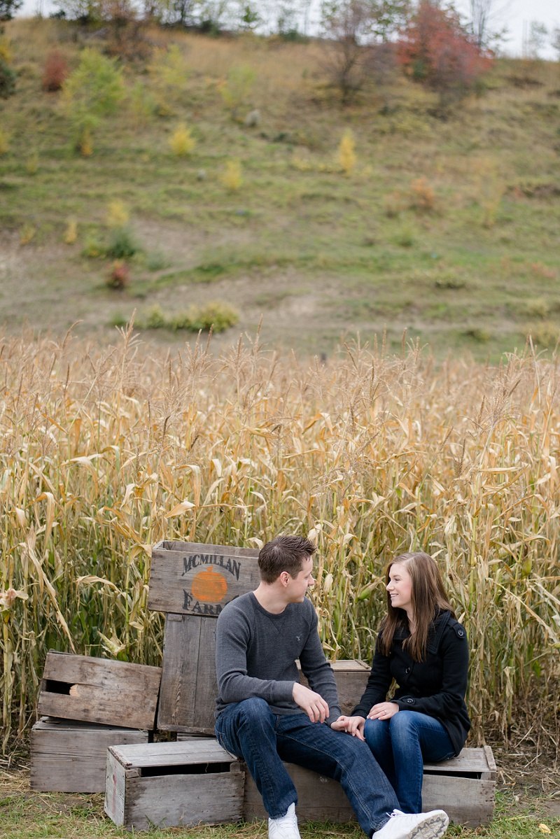 Fall Engagement Photos at McMillan Farms